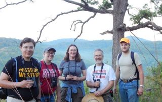 MWSU biology faculty and students - field work - Dr. Julie Jedlicka and Dr. Mark Mills