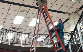 missouri western employees replace light fixtures