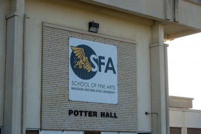 school of fine arts banner on potter hall