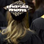 Decorated graduation caps