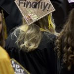 Decorated graduation caps