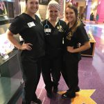 Lexie Martin, Shelbie Atwell and Paige Phipps posing for a quick picture during their busy schedules. They are all in the nursing program at Western.